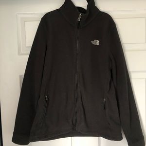 The north face black fleece jacket